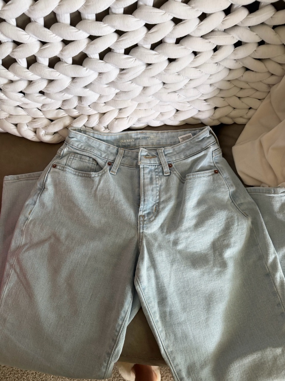 Old Navy Pale Blue High-Rise Women's Jeans